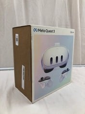 META QUEST 3 128GB V.R HEADSET: MODEL NO S3A (RRP-£409): LOCATION - A RACK