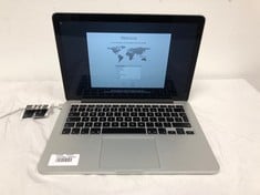 APPLE MACBOOK PRO 500GB LAPTOP.. INTEL CELERON I7-5557U, 16GB RAM,: LOCATION - A RACK