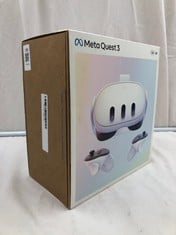 META QUEST 3 128GB V.R HEADSET: MODEL NO S3A (RRP-£409): LOCATION - A RACK