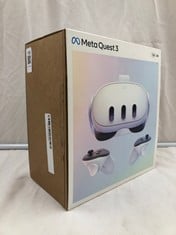 META QUEST 3 128GB V.R HEADSET: MODEL NO S3A (RRP-£409): LOCATION - A RACK