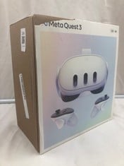 META QUEST 3 128GB V.R HEADSET: MODEL NO S3A: LOCATION - A RACK