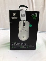 RAZER VIPER V2 PRO - 59 G ULTRA-LIGHTWEIGHT WIRELESS ESPORTS GAMING MOUSE (30K DPI OPTICAL SENSOR, HYPERSPEED WIRELESS TECHNOLOGY, GEN-3 OPTICAL MOUSE SWITCHES, 5 DPI OPTIONS) WHITE. (RRP-£131): LOCA