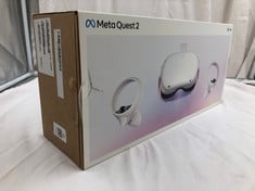 META QUEST 2 128GB V.R HEADSET: MODEL NO KW49CM: LOCATION - A RACK