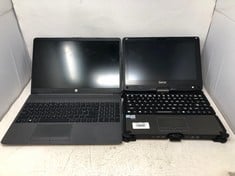 GETAC V110 LAPTOP WITH INTEL CORE I5-6200U, 16GB RAM, 256GB STORAGE + HP 255 G8 LAPTOP WITH AMD RYZEN 5 3500  .. (SMASHED / SALVAGE / SPARES): LOCATION - D RACK