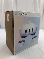 META QUEST 3 128GB V.R HEADSET: MODEL NO S3A (RRP £409): LOCATION - A RACK