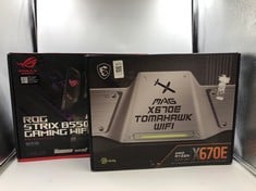 MSI X670E TOMAHAWK WIFI AMD MOTHERBOARD + ASUS ROG STRIX B550-F GAMING WIFI MOTHERBOARD : LOCATION - E RACK