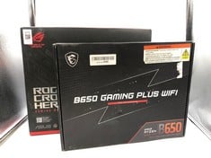 ASUS ROG CROSSHAIR X670E HERO GAMING MOTHERBOARD + MSI B650 GAMING PLUS WIFI AMD MOTHERBOARD : LOCATION - E RACK