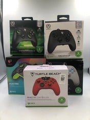 X5 XBOX CONTROLLERS INCLUDE TURTLE BEACH REACT-R WIRED CONTROLLER : LOCATION - E RACK