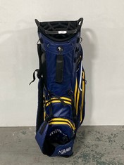 STROMBERG THE OPEN STAND BAG IN BLUE/YELLOW - RRP £169