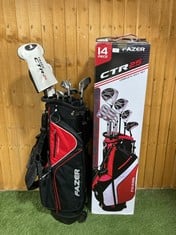 FAZER CTR25 GOLF PACKAGE SET- 12 PIECES GRAPHITE/STEEL & GOLF STAND BAG- RRP £299