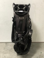 RIFE WATERPROOF GOLF CART BAG IN BLACK