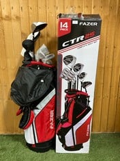 FAZER CTR25 GOLF PACKAGE SET- 13 PIECES GRAPHITE/STEEL & GOLF STAND BAG- RRP £299