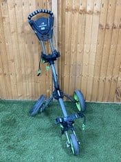 BENROSS PRO COMPACT PUSH GOLF TROLLEY GREY/GREEN - RRP £179