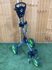 BENROSS PRO COMPACT PUSH GOLF TROLLEY GREY/GREEN - RRP £179