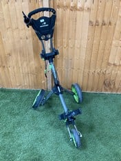 BENROSS PRO COMPACT PUSH GOLF TROLLEY GREY/GREEN - RRP £179