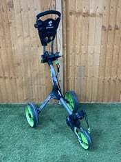 BENROSS PRO COMPACT PUSH GOLF TROLLEY GREY/GREEN - RRP £179