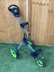 BENROSS PRO COMPACT PUSH GOLF TROLLEY GREY/GREEN - RRP £179