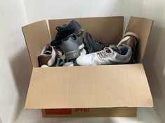 BOX OF ASSORTED SHOES TO INCLUDE RIFE BLACK SHOES UK 8