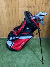 FAZER CTR 25 GOLF PACKAGE SET - 9-PIECE WITH BLACK & RED GOLF BAG RRP- £299