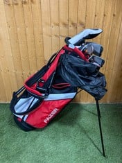 FAZER CTR 25 GOLF PACKAGE SET - 10-PIECE WITH BLACK & RED GOLF BAG RRP- £299