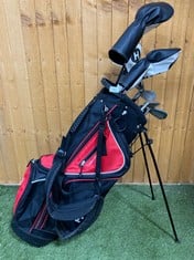 FAZER CTR 21 GOLF PACKAGE SET - 12-PIECE SET WITH BLACK & RED GOLF BAG RRP- £250