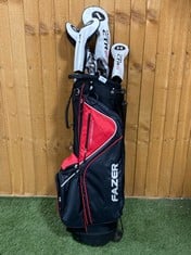 FAZER CTR 21 GOLF PACKAGE SET - 15-PIECE SET WITH BLACK & RED GOLF BAG RRP- £250