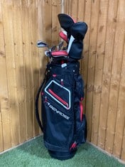 BENROSS HTX GOLF PACKAGE SET - 14-PIECE SET WITH BLACK & RED GOLF BAG RRP- £399