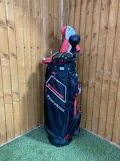 BENROSS HTX GOLF PACKAGE SET - 15-PIECE SET WITH BLACK & RED GOLF BAG RRP- £399