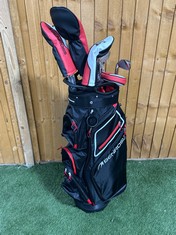 BENROSS HTX GOLF PACKAGE SET - 11-PIECE SET WITH BLACK & RED GOLF BAG RRP- £399