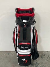 STROMBERG DRIVE 4.0 DRG VALUE POCKET GOLF CART BAG IN WHITE/RED - RRP £179