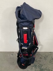 RIFE WATERPROOF AIR CHANNEL DESIGN DRY DESIGN GOLF CART BAG IN BLUE/RED - RRP £129