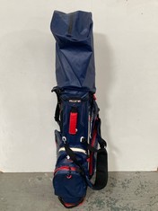 RIFE WATERPROOF AIR CHANNEL DESIGN DRY DESIGN GOLF CART BAG IN BLUE/RED - RRP £129