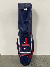 RIFE WATERPROOF AIR CHANNEL DESIGN DRY DESIGN GOLF CART BAG IN BLUE/RED - RRP £129