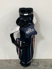 STROMBERG THE OPEN MINI GOLF CART BAG IN BLUE/ORANGE - RRP £100