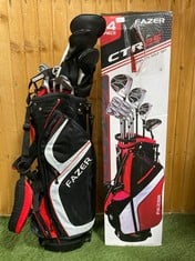 FAZER CTR25 GOLF PACKAGE SET FULL SET GRAPHITE/STEEL & GOLF STAND BAG- RRP £299