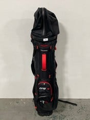 STROMBERG DRY S GOLF STAND BAG IN BLACK/ORANGE - RRP £149