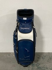 STROMBERG THE OPEN TOUR STAFF GOLF BAG IN BLUE/WHITE - RRP £229