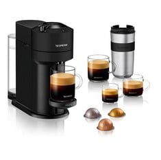 NESPRESSO VERTUO NEXT XN910N - CAPSULE COFFEE MACHINE, KRUPS ESPRESSO MACHINE, 5 DIFFERENT CUP SIZES, CENTRIFUSION TECHNOLOGY, HEATING 30S, WIFI, BLUETOOTH, MATTE BLACK. WITHOUT ORIGINAL BOX, RRP: 10