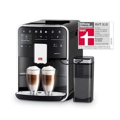 MELITTA BARISTA TS SMART F850-102 - SUPER AUTOMATIC COFFEE MACHINE WITH INTEGRATED SILENT GRINDER, SMART COFFEE MACHINE WITH UP TO 21 COFFEE RECIPES, 1,8 L, BLACK, RRP:1145.00€.