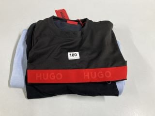 3 X VARIOUS HUGO DESIGNER T-SHIRTS - VARIOUS SIZES