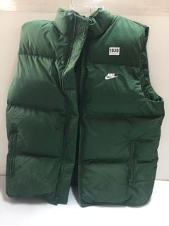 NIKE GREEN BODY WARMER - SIZE L