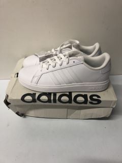 ADIDAS GRAND COURT 2.0 WHITE SHOES - SIZE 5