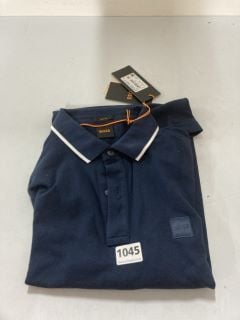 HUGO BOSS NAVY POLO SHIRT - SIZE M