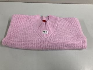 HUGO WOMEN'S DESIGNER CARDIGAN - PINK - SIZE: S