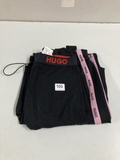 2 X HUGO WOMEN'S DESIGNER LEGGINGS - SIZE: M