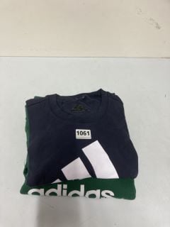 2 X DESIGNER CLOTHING TO INC ADIDAS GREEN HOODIE - SIZE XS