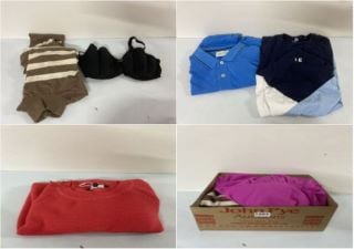 BOX OF DESIGNER CLOTHING VARIOUS SIZES