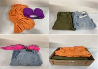 BOX OF DESIGNER CLOTHING VARIOUS SIZES