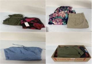 BOX OF DESIGNER CLOTHING VARIOUS SIZES