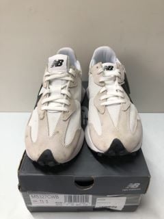 NEW BALANCE MEN'S 327 BEIGE/BLACK TRAINERS - SIZE: 7